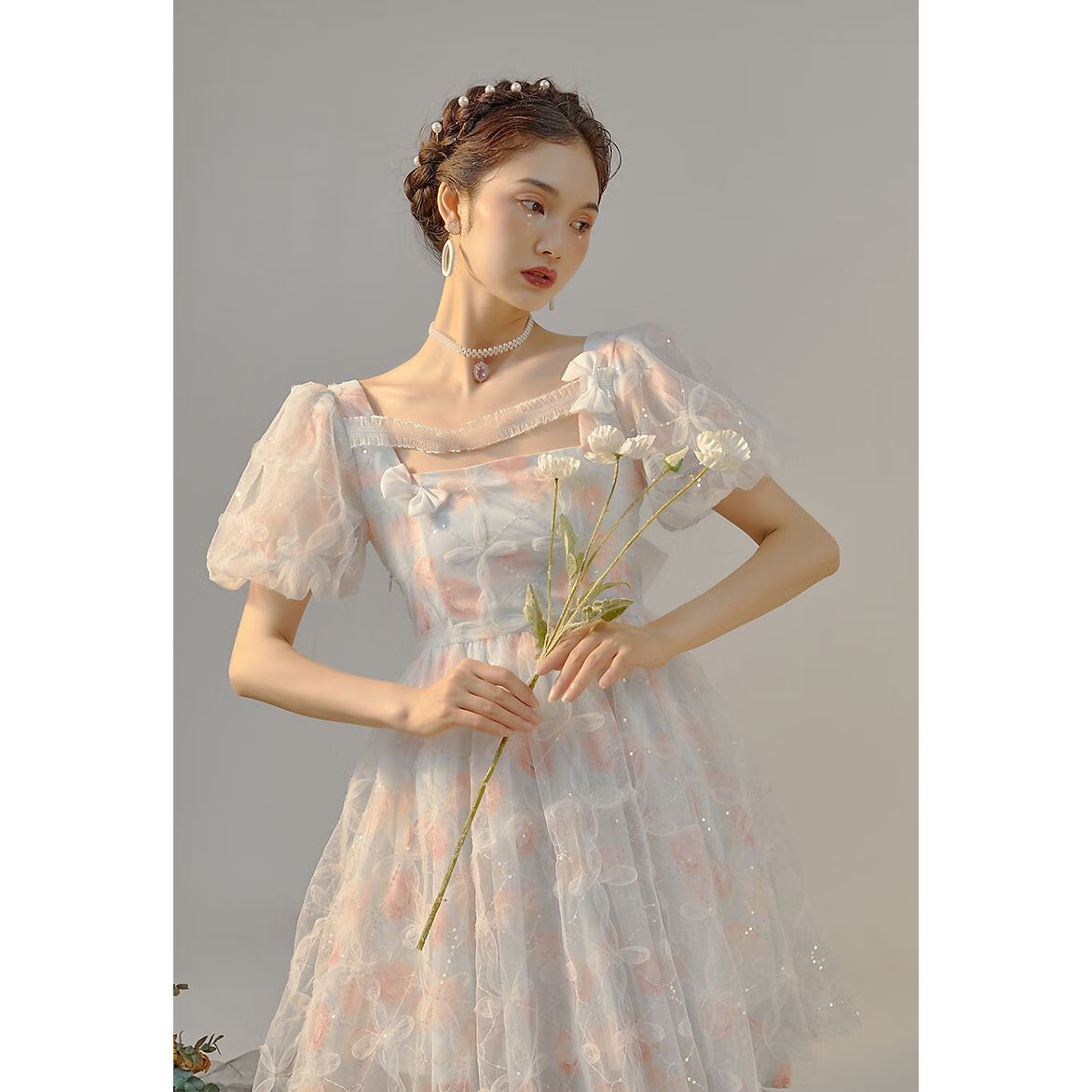 骄拓情人节约会穿公主裙成人蓬蓬裙在逃茶歇超仙初恋高级感奶甜温柔甜