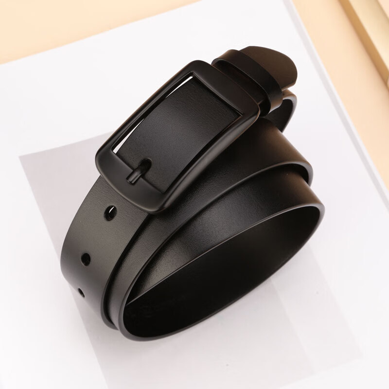牛当家  皮带女牛皮腰带女简约百搭配牛仔休闲时尚裤带礼盒装5293雅致黑怎么看?