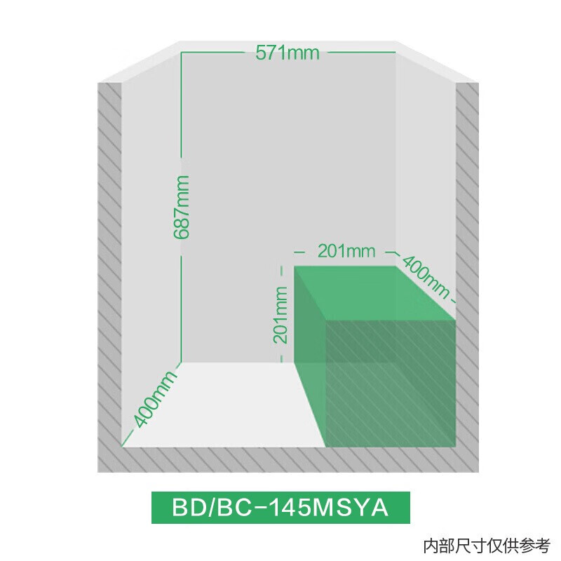 容声（Ronshen） 145升小型冰柜家用单温冷柜 一级能效母婴母乳小冰箱 冷藏冷冻专利减霜80%BD/BC-145MSYA