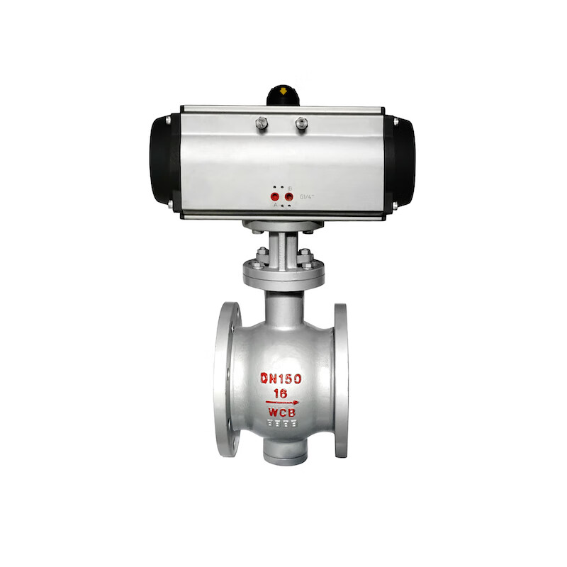 辰念 气动阀门pq640y-16c铸钢气动偏心半球阀切断流向供热颗粒/卸灰