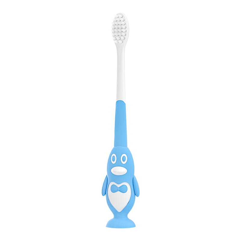 迈贝仕 儿童牙刷宝宝3-6-12岁乳牙口腔清洁细毛超软护龈企鹅牙刷随机色