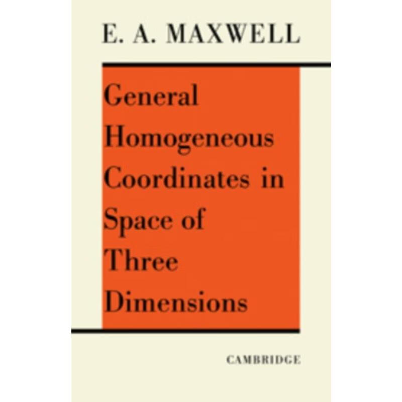 预订general homogeneous coordinates in space of three dimensions