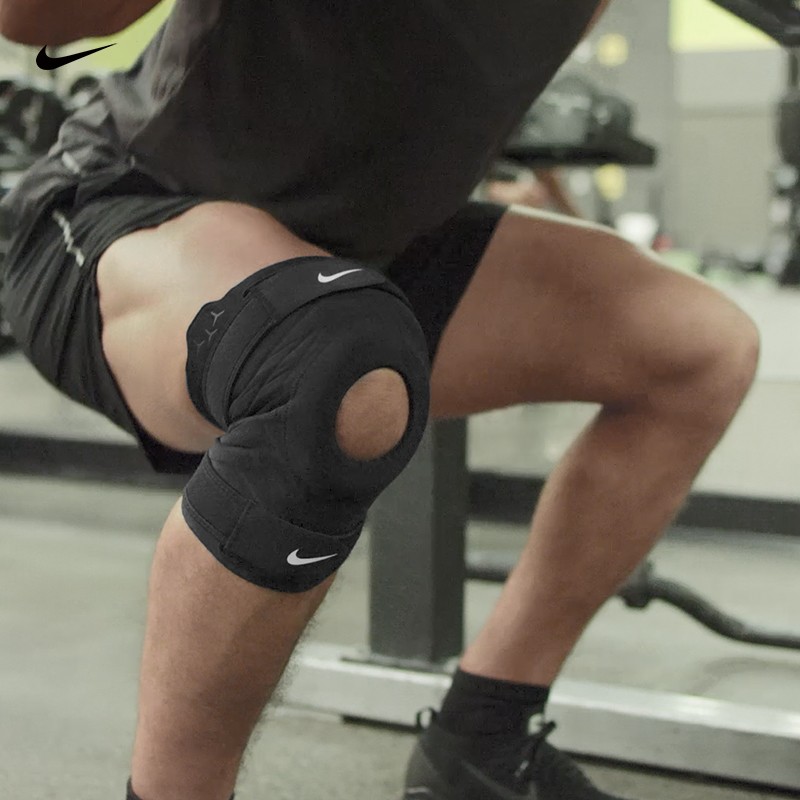 耐克(nike)绑带式护膝篮球跑步健身运动护具半月板关节膝盖套男女
