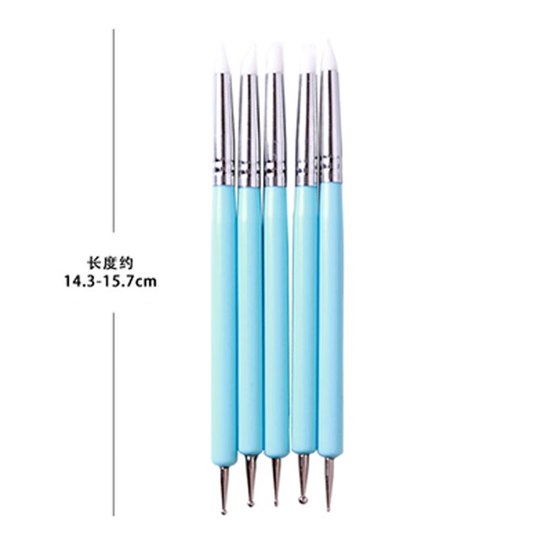 倾阑 压痕笔 彩铅素描粘土双头点钻压痕笔折痕笔 抹痕笔 中号双头压痕