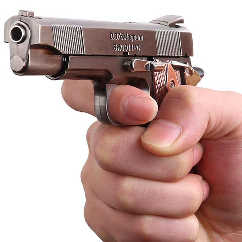 【精工抛壳】 m1911柯尔特金属模型玩具炝真手炝成人合金军事枪模1:2.