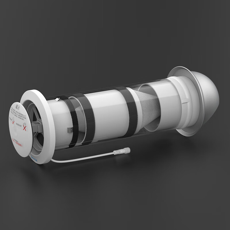 埃默德 家用新风系统空气净化换气PM2.5活性炭过滤双速机械开关 110#墙式新风机双速机械开关带过滤套装