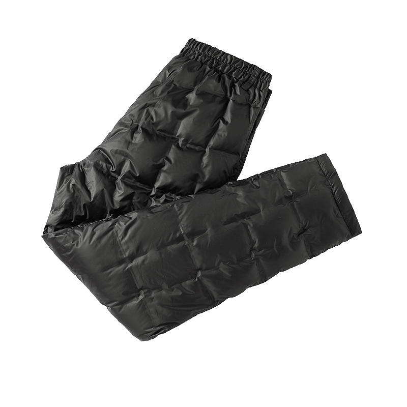 雪中飞内穿羽绒裤男士加厚款鸭绒中老年防风冬季内胆保暖裤