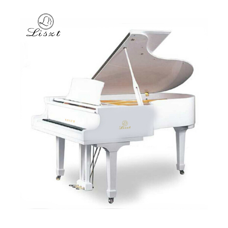 德国品牌李斯特（LISZT）高端三角真钢琴演奏GP152进口榔头机芯88键重锤键盘专业演奏用琴 GP-152白色
