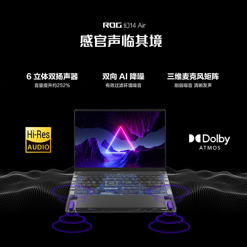 【官翻99新】ROG幻14air 2025幻14 2024星空版二手笔记本电脑败家之眼游戏本官翻机 R9-8945HS/32/1T/4060官标白2年