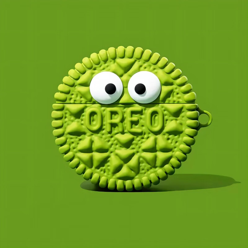 s3保护套高颜值个性可爱苹果airpodspro保护壳蓝牙耳机套 绿色奥利奥