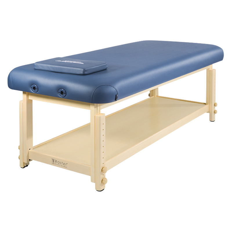 名騰master拉格古娜按摩床固定式針灸床SPA美容院實木床腿美容推拿床 拉格古娜192×75cm胡桃木色腿+圓凳