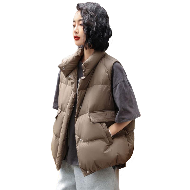 马甲新品2022年冬季新款羽绒服女装时尚百搭气质羽绒外套女马甲背心女