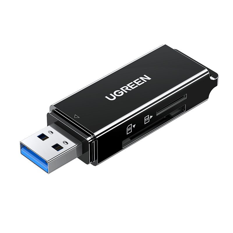 UGREEN 绿联 USB3.0高速读卡器 SD/TF内存卡读卡器