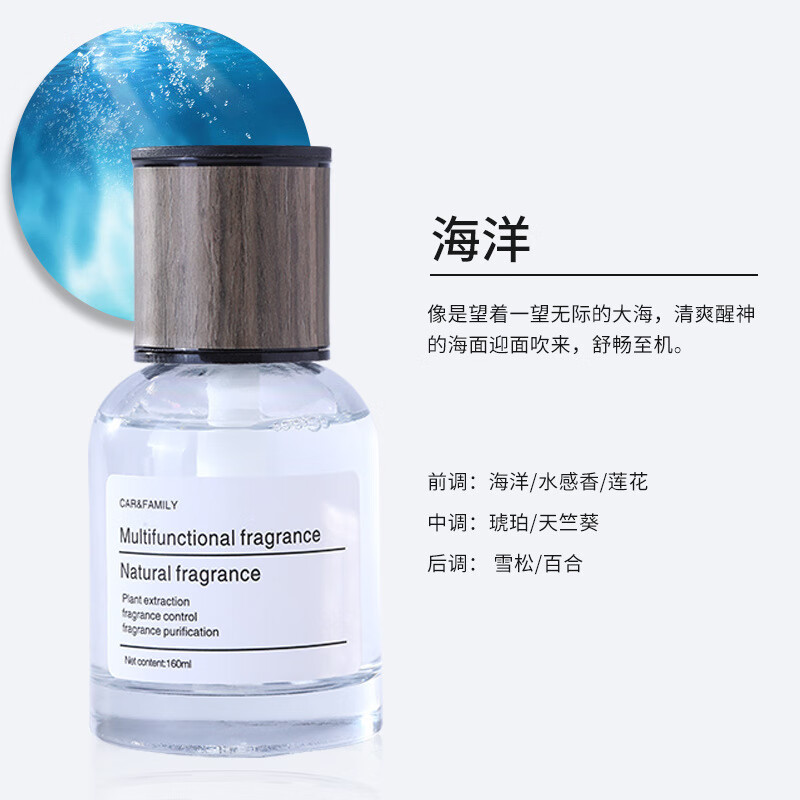 车劲点车载香薰车用古龙香水杯座式饰品摆件新车内持久除味清香空气 海洋 160ml 两瓶装属于什么档次？