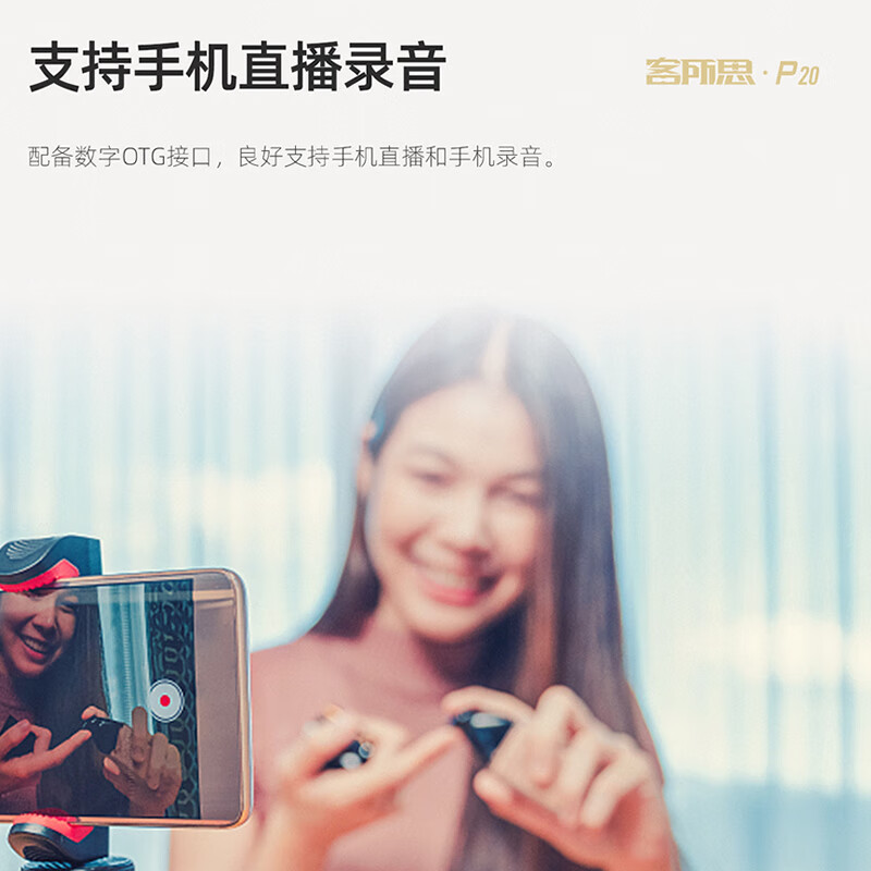 客所思P20 外置声卡套装电脑主播唱歌直播全套游戏录音麦克风专业有声书设备全套 客所思P20+得胜PC-K500(48V)套餐
