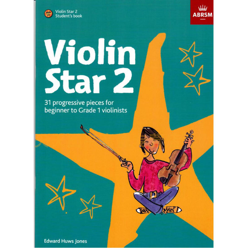 英皇考级英皇小提琴考级教材作品曲谱入门初级教程Violin Star小提琴之星学生用书第2册附带CD
