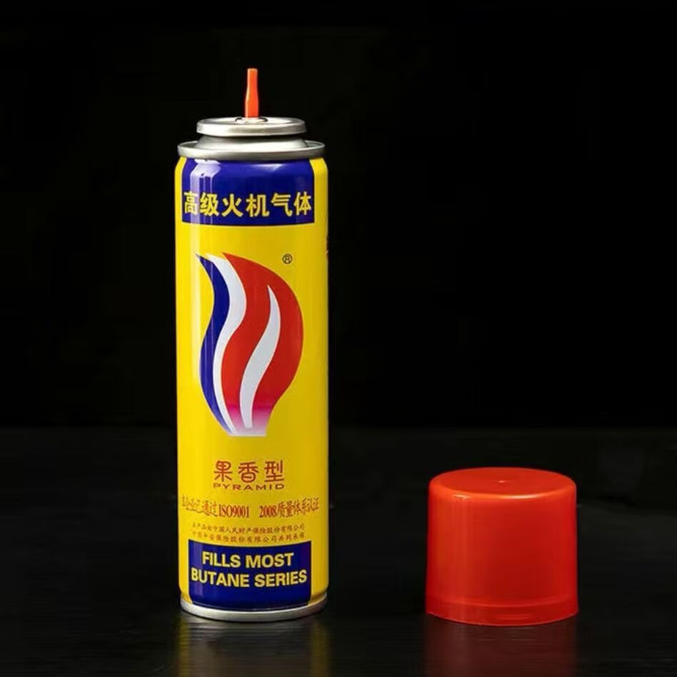 鹿叙橘通用打火机充气瓶充气罐充气液丁烷气塑料嘴高纯度果香型耐用 1