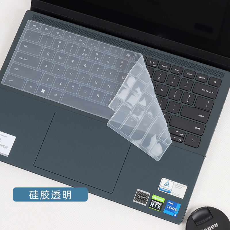 latop family 戴尔灵越14plus 7420键盘膜14英寸笔记本硅胶防尘套钢化