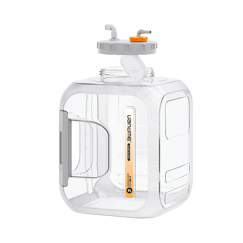 优艾德米家用净水机器接茶台自动进水储水桶带浮球阀停水功夫茶几纯净水桶 【浮球桶】9升 透明