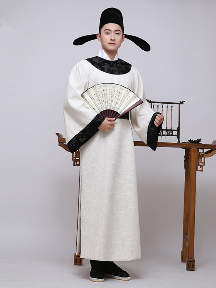 箜玥唐制汉服袍男唐朝夏季古装李白杜甫诗人服装端午节屈原话剧演出