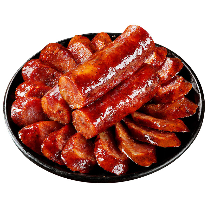 菜欢欢川味腊肠烟熏腊肉农家自制正宗麻辣香肠四川特产特色腊味 川式