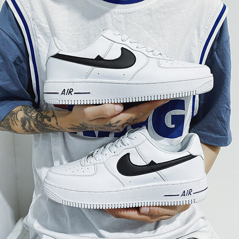 fulaibao官方aj莆田男鞋空军一号官网低帮情侣小白鞋子男潮鞋运动休闲