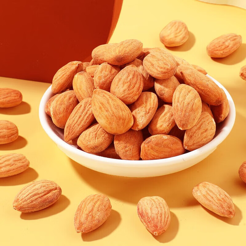 味滋源休闲零食追剧宅家小点心 每日坚果炒货干果 多口味干货小吃 巴旦木仁 400g/罐 1份