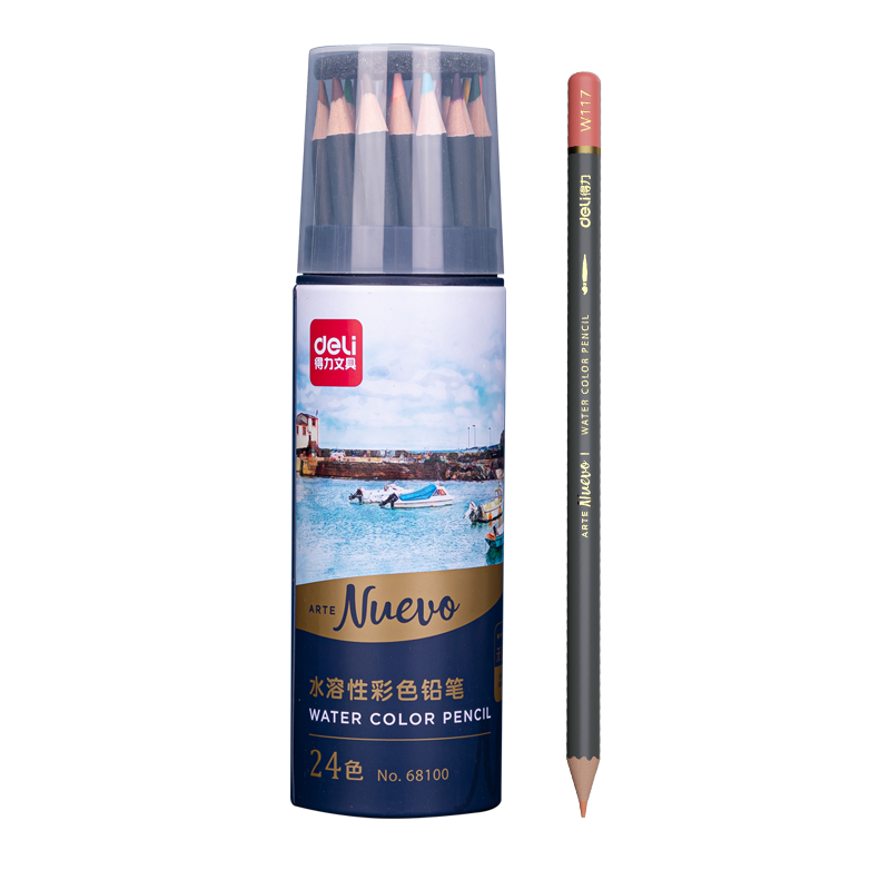 得力(deli)水溶性彩铅:高品质画具画材