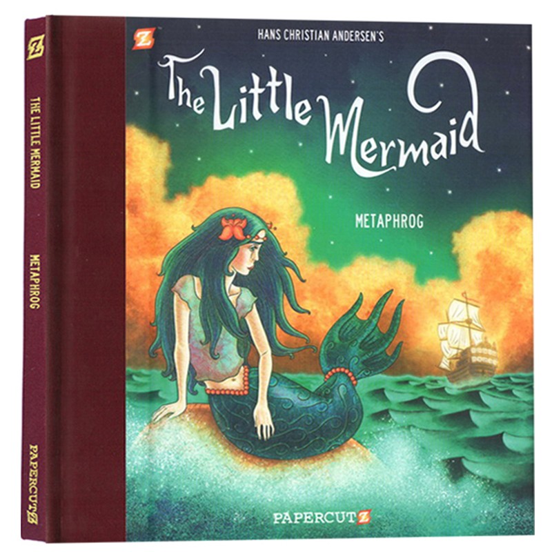 小美人鱼 精装全彩漫画小说 安徒生经典童话故事 儿童课外阅读 英文