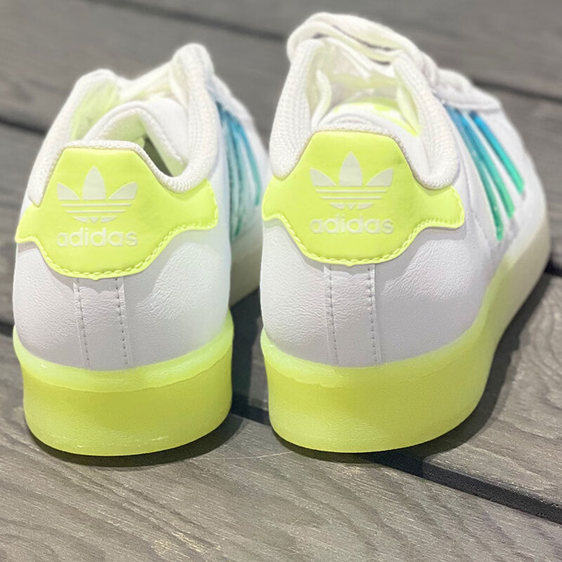 阿迪达斯 (adidas)三叶草板鞋女鞋秋冬季款superstar贝壳头运动鞋低帮