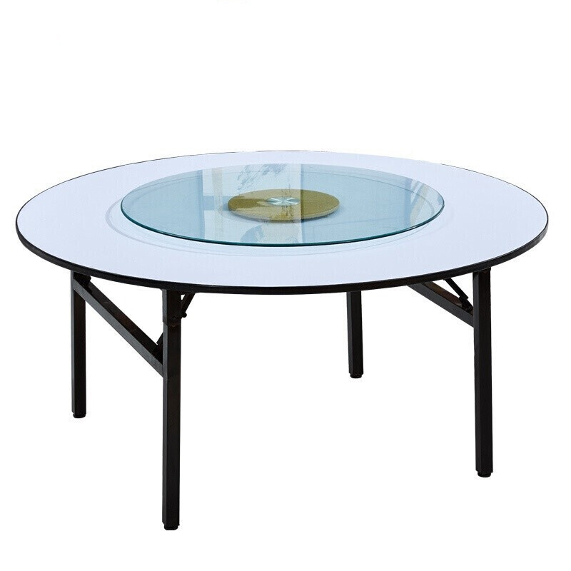 歺桌10人圆形餐桌吃饭桌子家用折叠圆桌大圆桌餐桌组合10人15人20人25