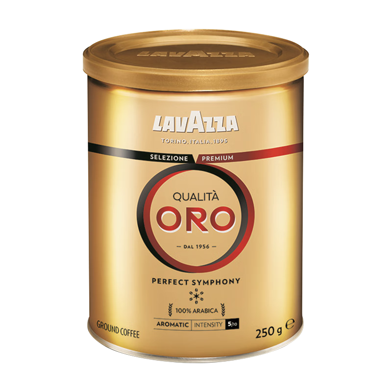 lavazza拉瓦萨咖啡豆粉意大利欧罗金标咖啡豆粉中烘 中度烘焙 250g