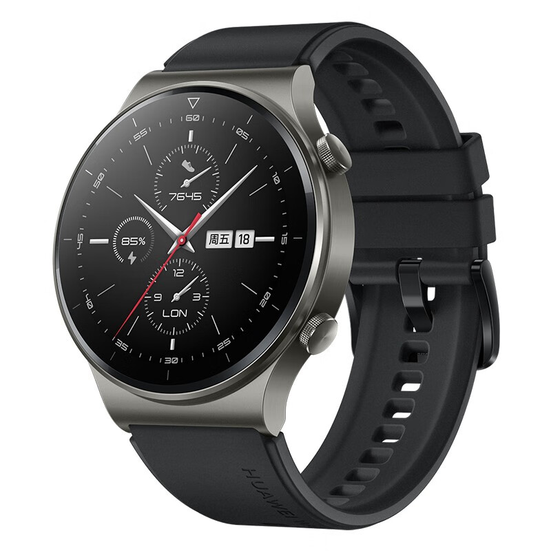 HUAWEI WATCH GT 2 Pro 华为手表 运动智能手表 两周续航/蓝牙通话/蓝宝石镜面/专业运动/应用生态  46mm黑