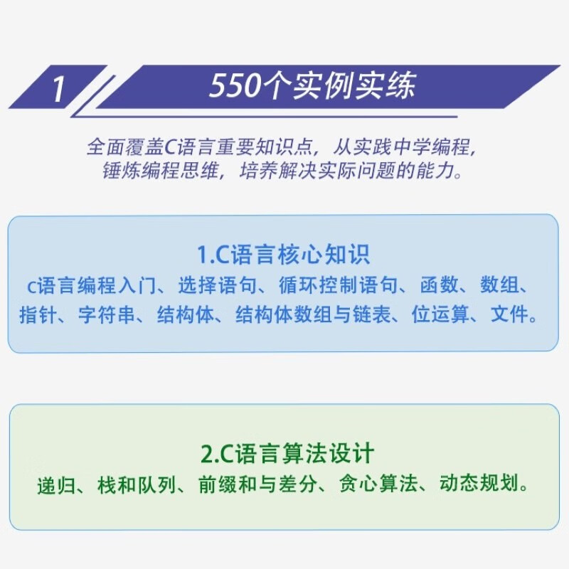 C语言实用编程550例（550集视频教程+源文件）