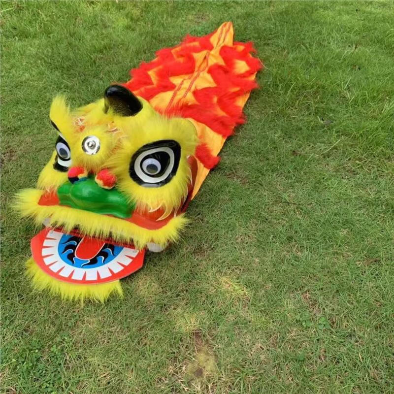 蔚语舞狮头醒狮狮头小孩舞狮头舞龙舞狮儿童舞狮子表演衣服舞狮子头玩