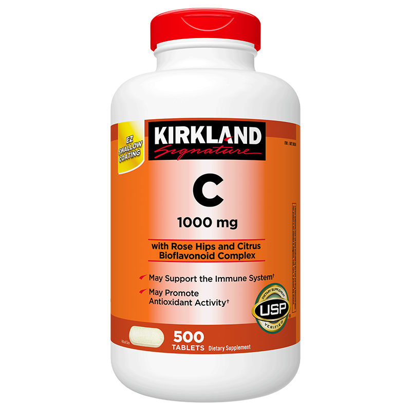 KirkLand柯克兰维生素C1000mg*500粒，看价格走势和客户评测！|怎么查看维生素历史价格