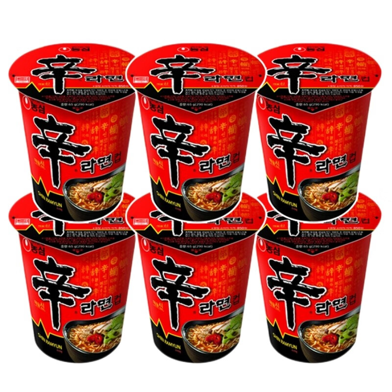 农心(nongshim)韩国进口辛拉面杯装方便面 杯面泡面 碗面夜宵方便速食
