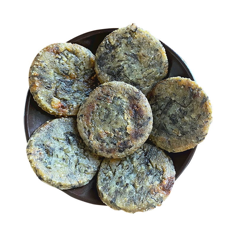 储山大别山蒿子粑粑10个装农家腊肉丁清明蒿子粑速食方便熟食 20个装