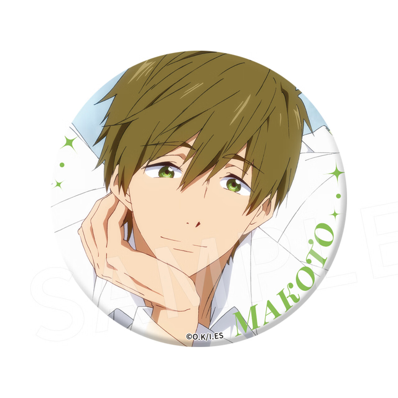 铭汇通free男子游泳部衬衫系列吧唧松冈凛七濑遥动漫周边 衬衫系列-橘