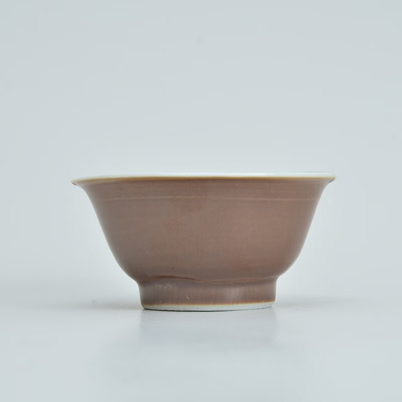 【包老带证书能典当44】酱釉青花花卉杯(22)