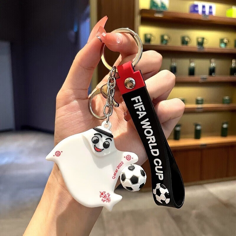 卓茜美（zhuoximei） 卡塔尔足球世界杯吉祥物纪念品钥匙扣挂件精致男女小礼物 1个装
