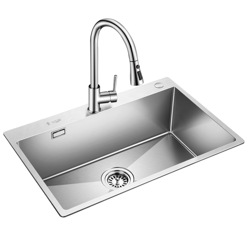 欧琳(OULIN)手工水槽单槽洗菜盆304不锈钢加厚厨房洗碗池套装--价格走势与销量分析
