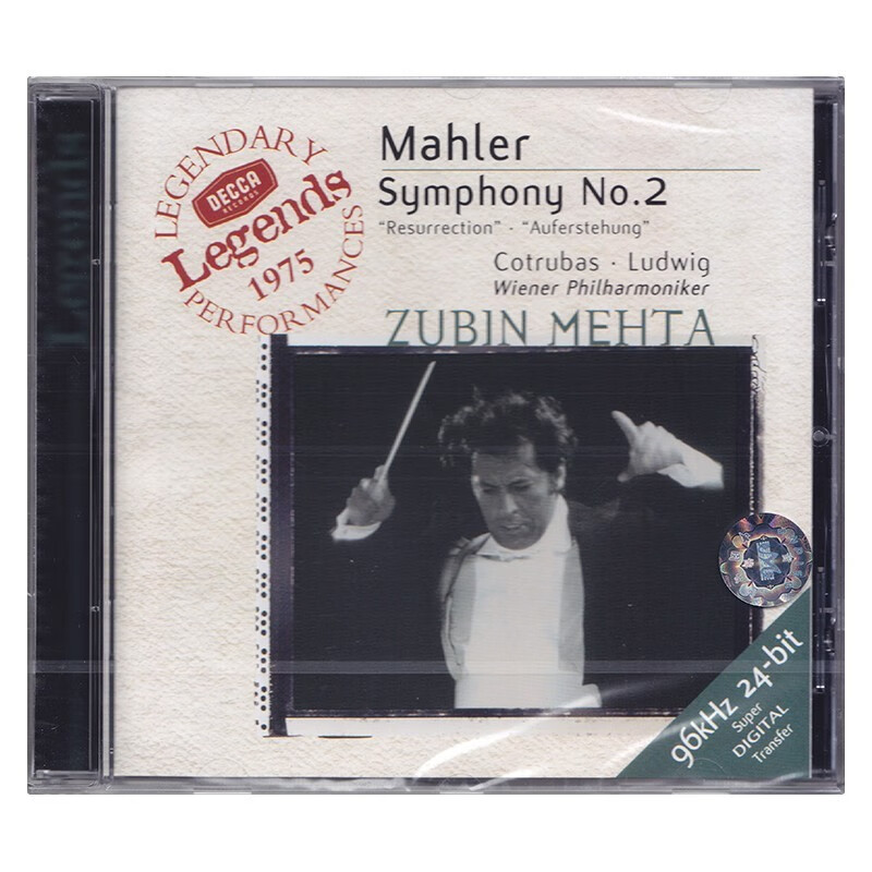 马勒:第二交响曲 复活 - 祖宾·梅塔 cd