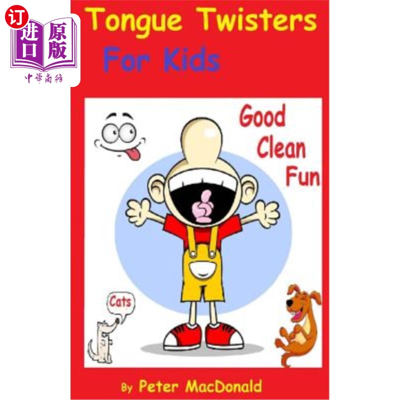 【中商海外直订】tongue twisters for kids: best joke boo.