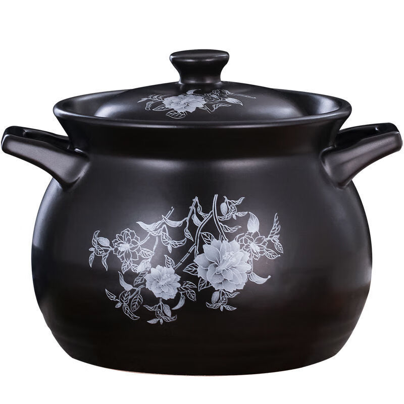 陶瓷大砂锅明火耐高温砂锅大容量沙锅煤气炖锅家用燃气煲汤砂锅 【干