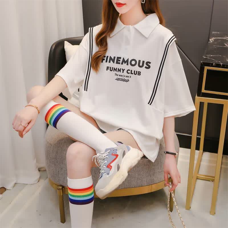 百含玉(baihanyu)欧洲夏装短袖t恤女神范辣妹穿搭夏天衣服女生大学生