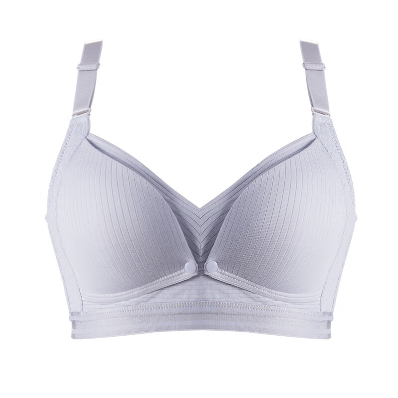 霞婷（xiating）【2件装】哺乳文胸聚拢孕妇内衣胸罩怀孕期薄款浦乳期喂奶内衣 20-6肤色+豆沙 42/95C