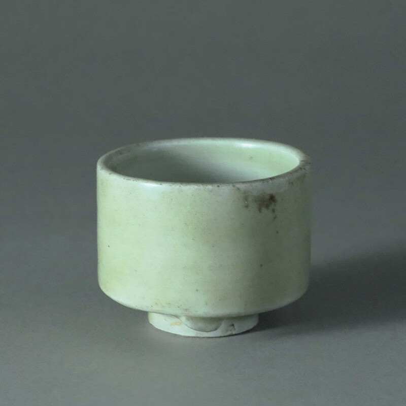 古董真品老物件 清代龙泉窑青釉文房小琴炉三足香炉 古玩瓷器摆件