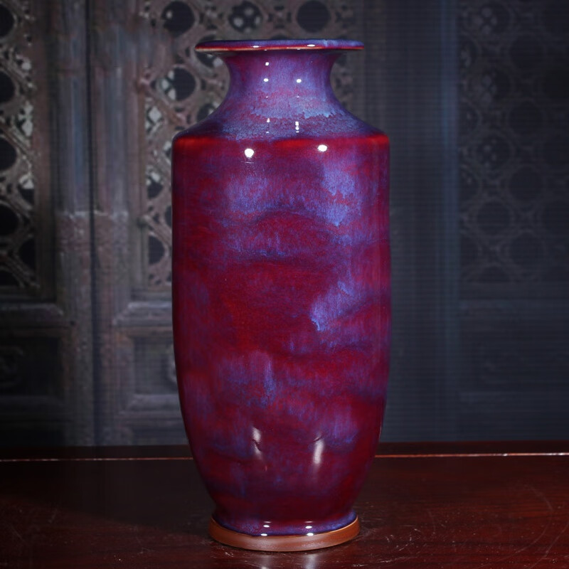 未心  [将军瓶][35cm系列]钧瓷商务当代钧瓷窑乔迁礼品摆件钧瓷花瓶