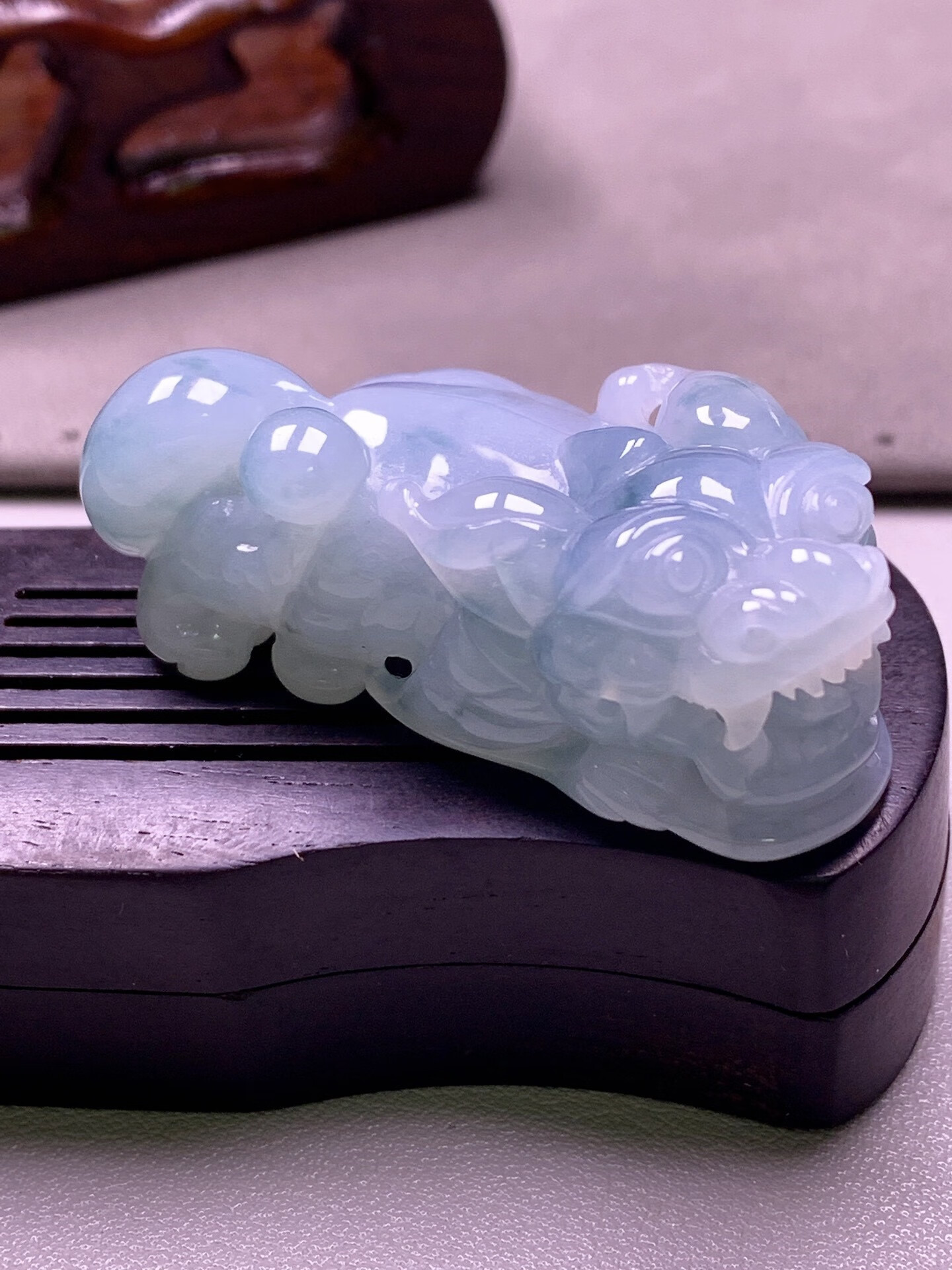 伊人意翡翠玉吊坠貔貅 天然玉石a货冰种原创礼物